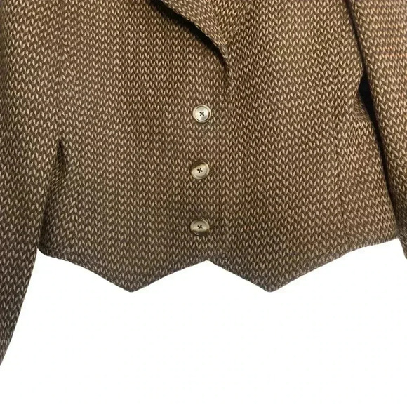 Robbie Sport vintage 80’s made in the USA western crop wool blend blazer SZ-9/10 - Picture 4 of 9